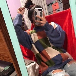 Oversized grandpa sweater